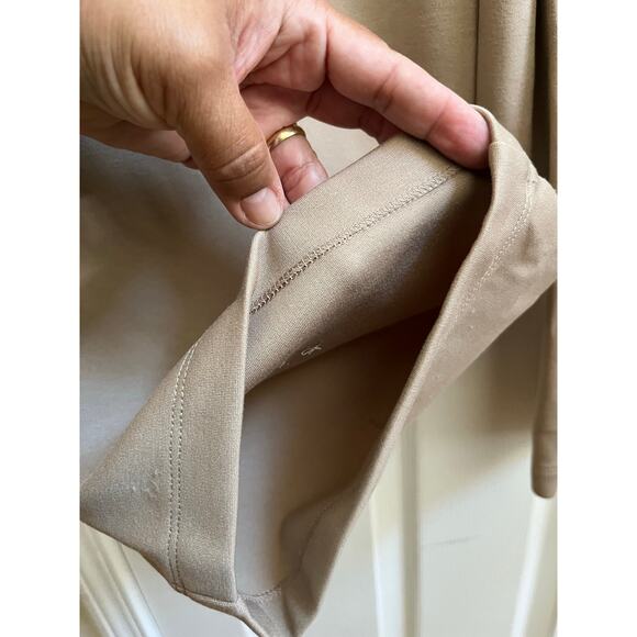 Eileen Fisher Camel Ponte Knit Elastic Waistband Pant Size Small 31 Inch Inseam - Picture 7 of 12